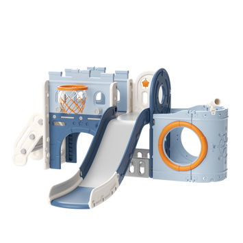 Pirate ship toddler slide playset