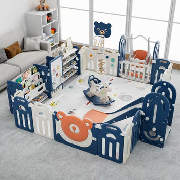 Teddy Bear Organizer - Modern Unisex Indoor Children's Playpen