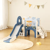 Pirate ship toddler slide playset