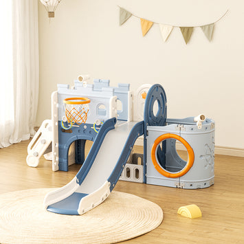 Pirate ship toddler slide playset