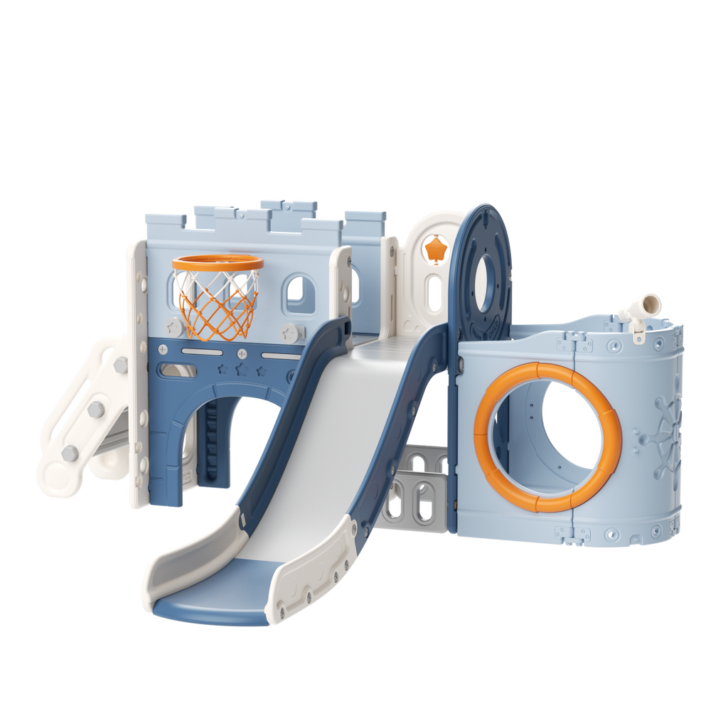 Pirate ship toddler slide playset