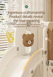 Little Bear Castle - kids indoor playset swing & slide