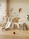 Little Bear Castle - kids indoor playset swing & slide